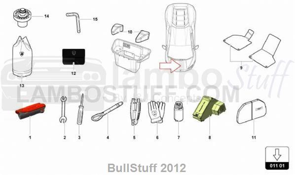2021 Lamborghini HURACAN EVO SPYDER USA VEHICLE TOOLS (011.01.00)